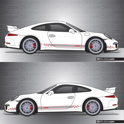 Porsche 991 GT3 KI Studios Stripe Kit 005