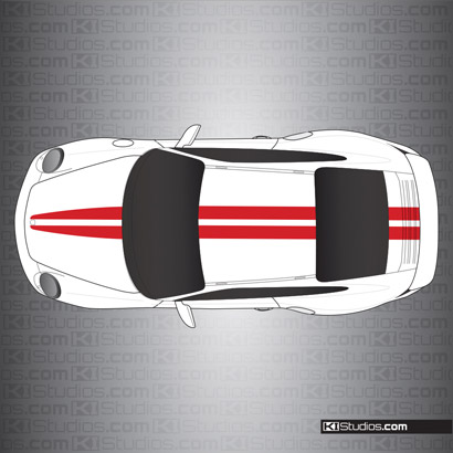 Porsche 997 GT2 Stripe Kit 007