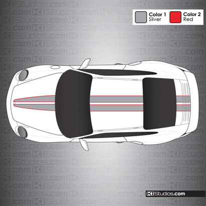 Porsche 997 GT2 Stripe Kit 008