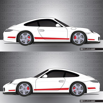 Porsche 997 Carrera Stripe Kit 006