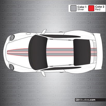 Porsche 997 GT3 Stripe Kit 008