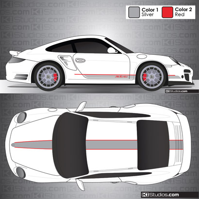 Porsche 997 Turbo Stripe Kit 001