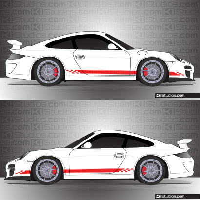 Porsche 997 GT3 Stripe Kit 004