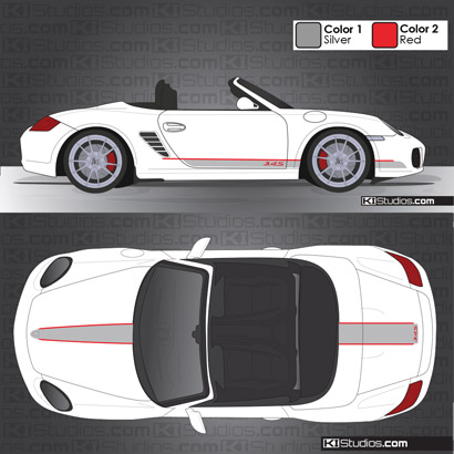 Porsche 987 Boxster Stripe Kit 005