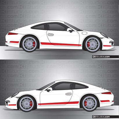 Porsche 991 Carrera Stripe Kit 006