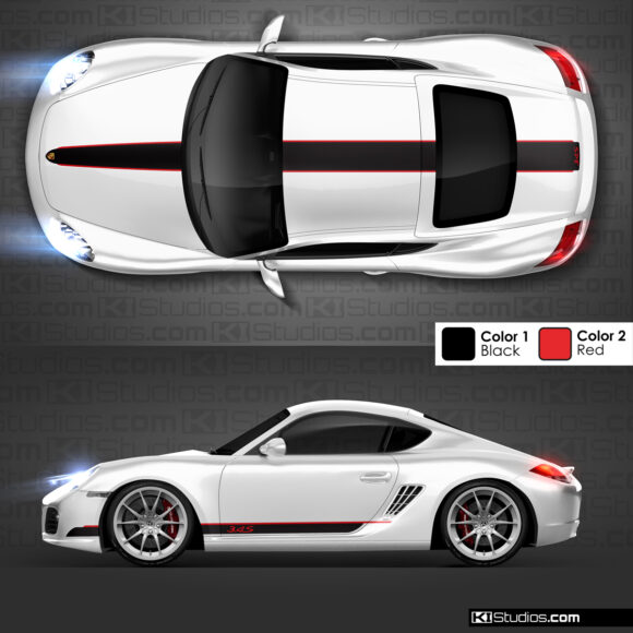 Porsche Cayman 987 Stripe Kit 006 by KI Studios