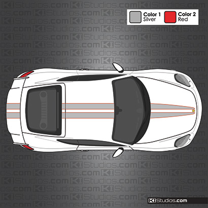 Porsche GT4 Stripe Kit 007