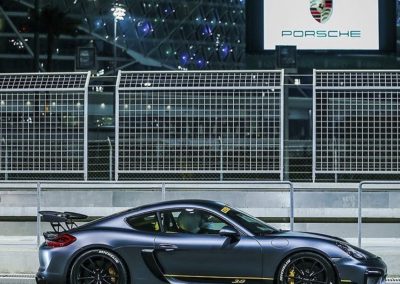 Porsche Cayman GT4 With KI Studios Stripes
