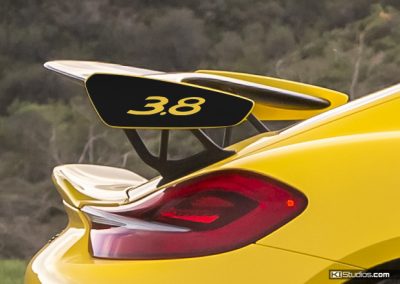 Porsche Cayman GT4 3.8 Wing Cap Decals by KI Studios