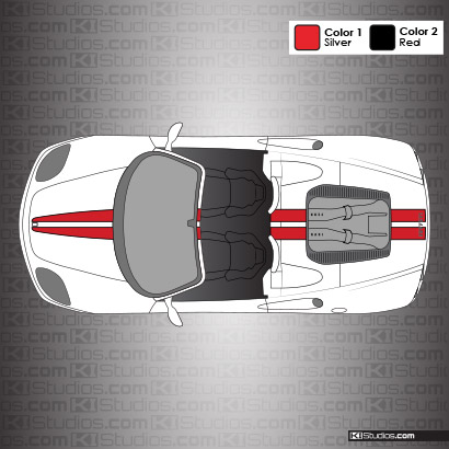 Ferrari 360 Spider Stripe Kit 001 Accent Color
