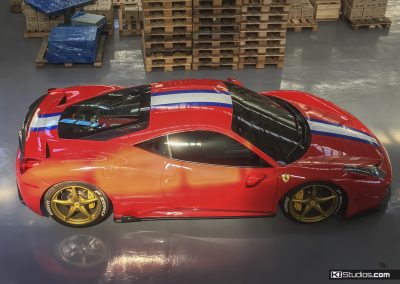 Ferrari 458 With KI Studios Stripes