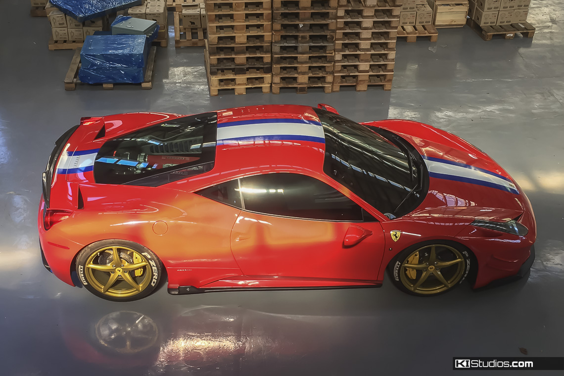 Ferrari 458 With KI Studios Stripes