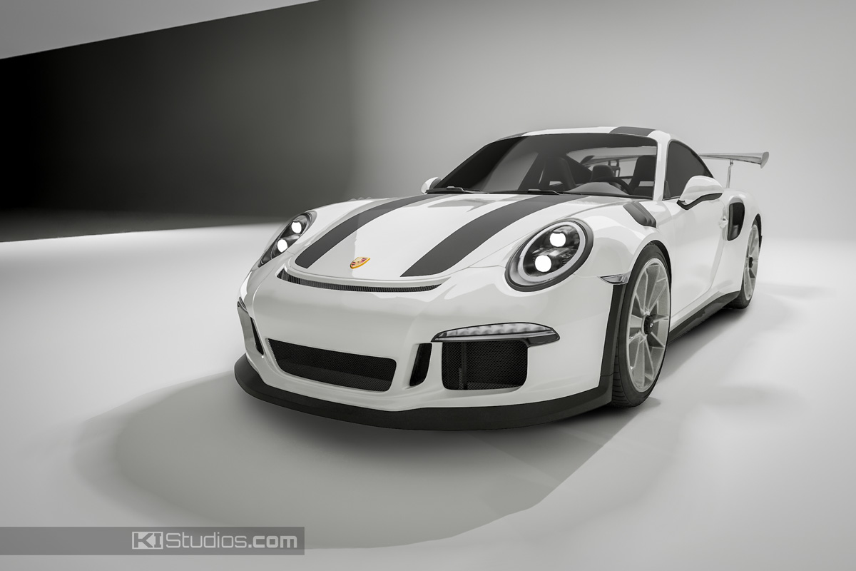 KI Studios Porsche 911 GT3 RS (991) - 911 R Style Stripes
