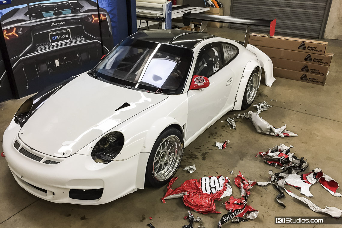 Porsche 911 GT3 Cup Car Wrap Peel Off