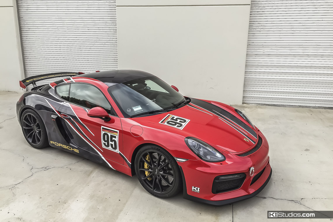 Porsche Paint Wrap Track Car