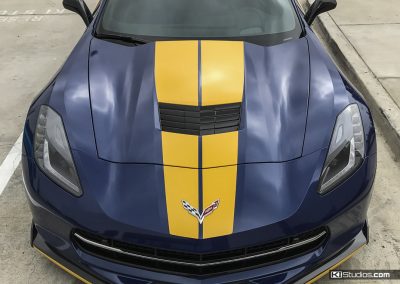 C7 Corvette Top Stripes Yellow by KI Studios