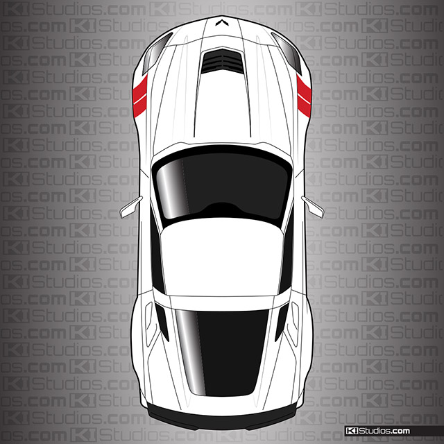 Corvette C7 Hash Marks Style 2
