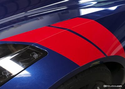 Corvette C7 Hash Marks in Red - Dual