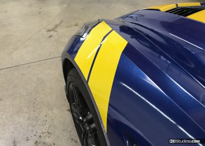 Chevrolet Corvette C7 Stingray Hash Marks Yellow