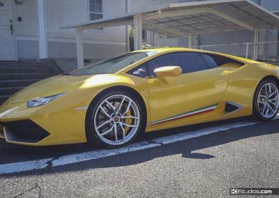 Lamborghini Huracan Performante Stripes Over Yellow by KI Studios
