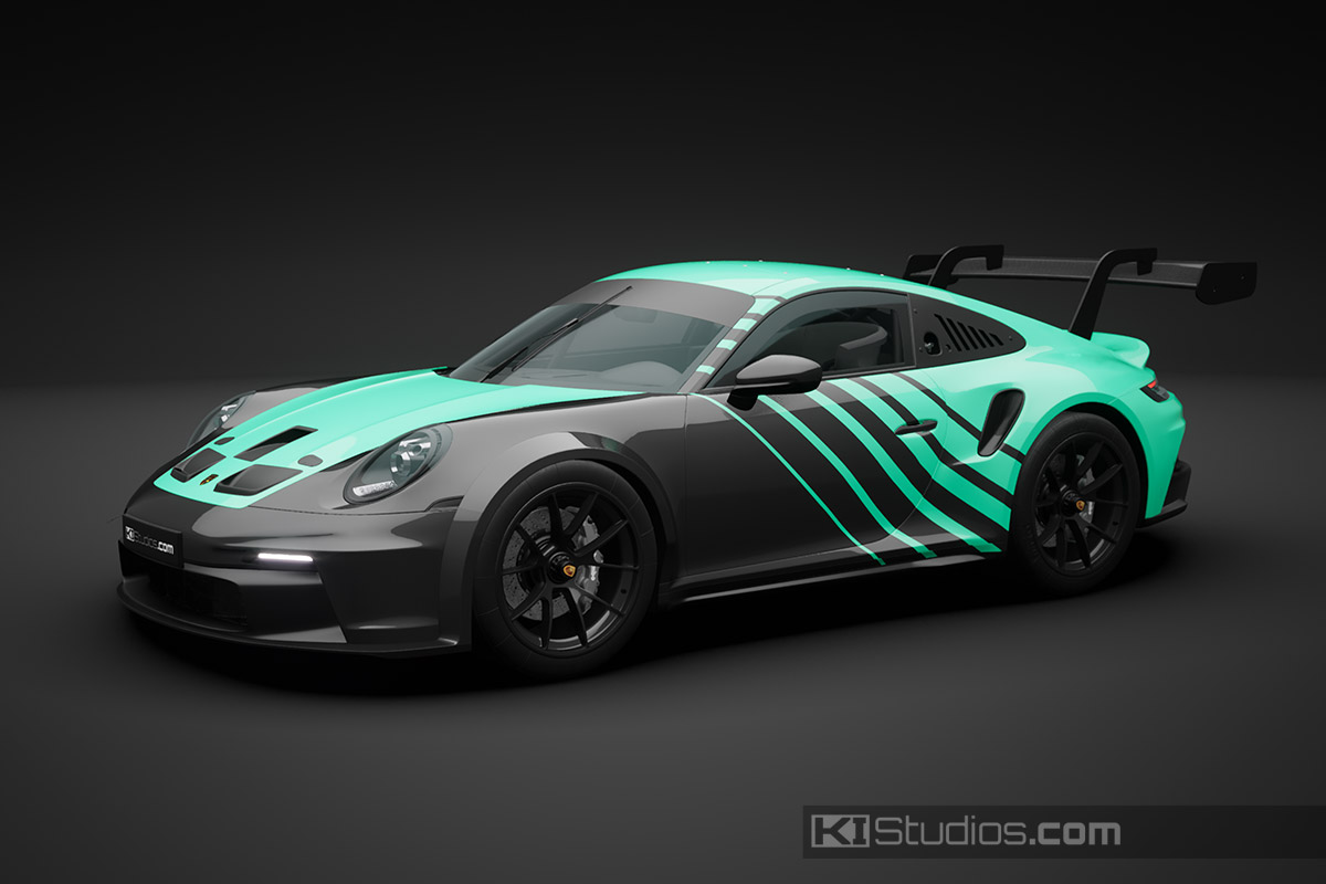 Contra Porsche 992 GT3 Cup Racing Livery by KI Studios, Mint.