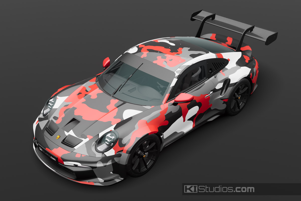 Camo Wrap for Porsche 992 Cup Car and Others