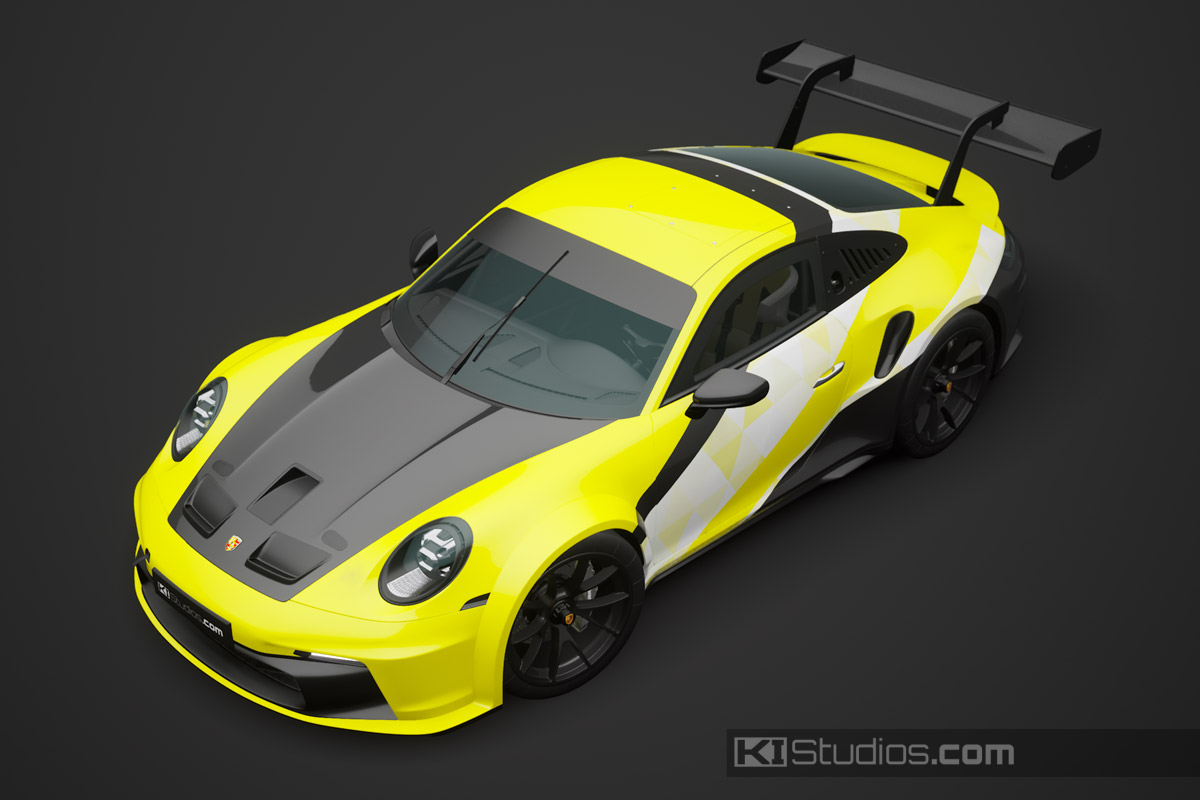 KI Studios Racing Livery for Porsche 911 Cup (992) - TRYST