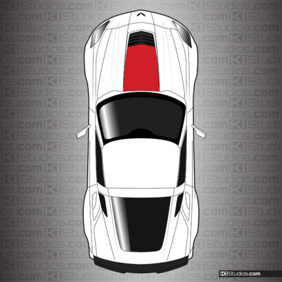 Corvette C7 Z06 Style Hood Stinger by KI Studios