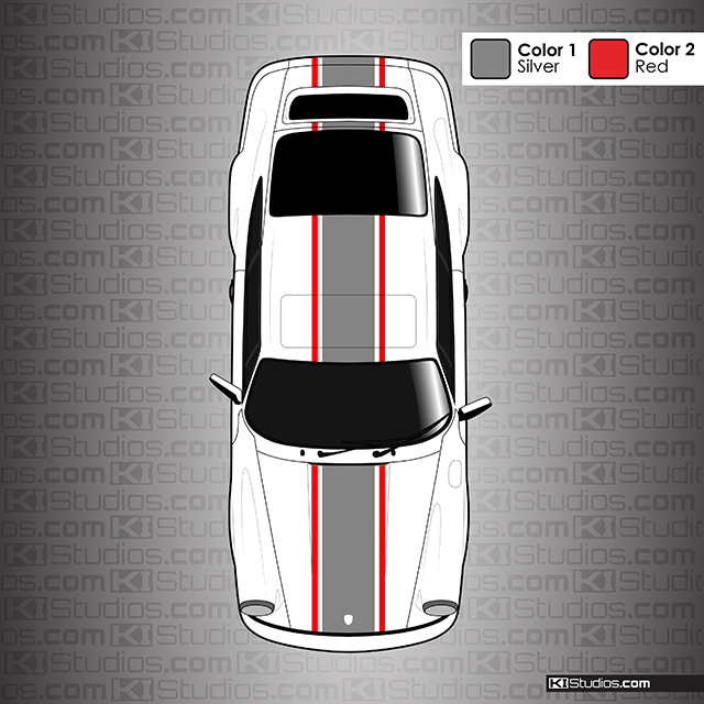 Dual Color Porsche 964 Classic Stripes