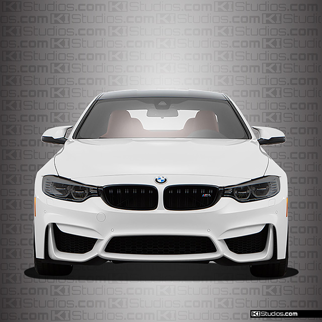 BMW M4 Headlight Film Dark Smoke - KI Studios