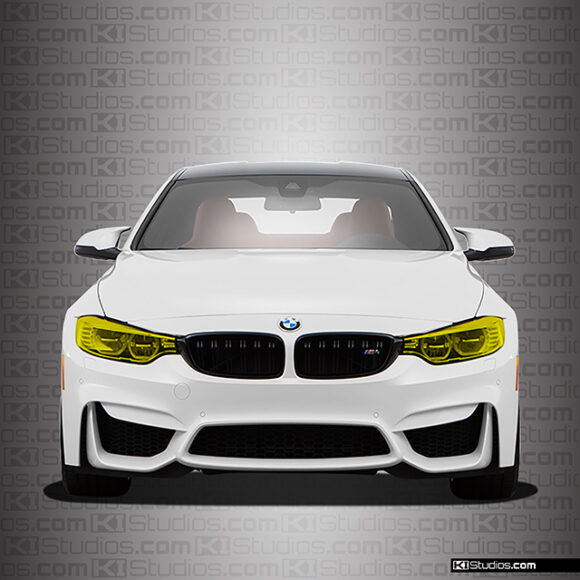 BMW M4 Yellow Headlights Film - By KI Studios
