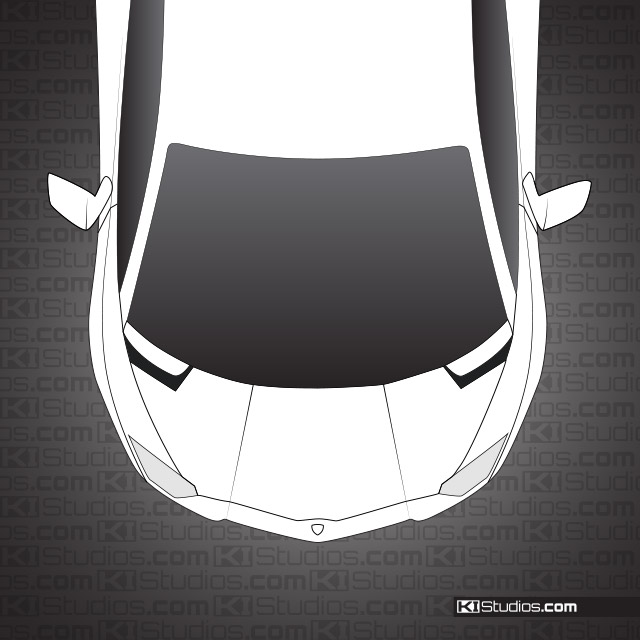 Lamborghini Aventador Headlight Film for Protection by KI Studios