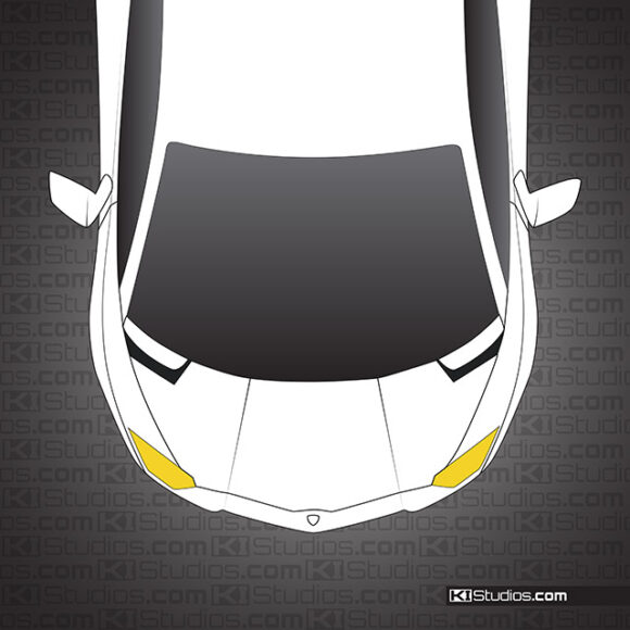Lamborghini Aventador Headlight Trim - Yellow - By KI Studios