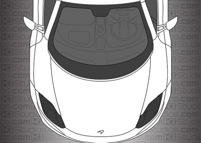 McLaren MP4-12C Headlight Tint and Protection - Dark Smoke