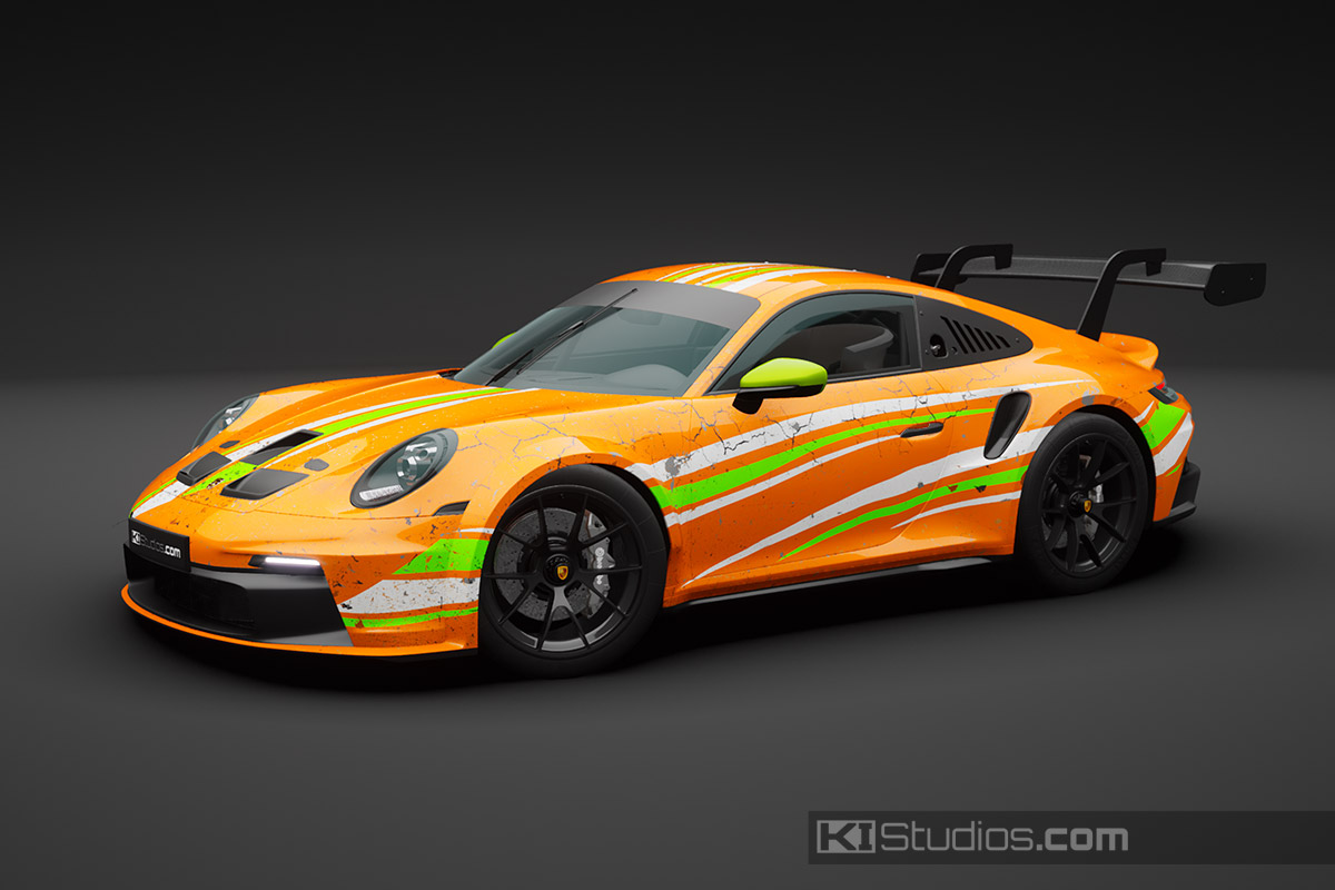 Porsche Cup Car Wrap - Arid