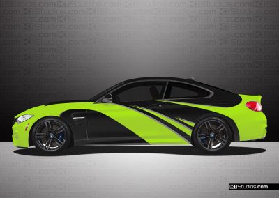 BMW M4 Lime Green Elixir Wrap - KI Studios