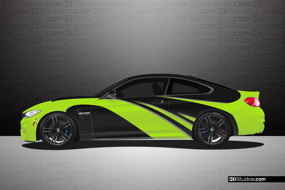 BMW M4 Lime Green Elixir Wrap - KI Studios