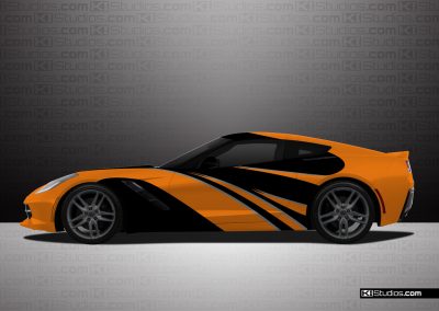 Corvette C7 Elixir Car Wrap - KI Studios
