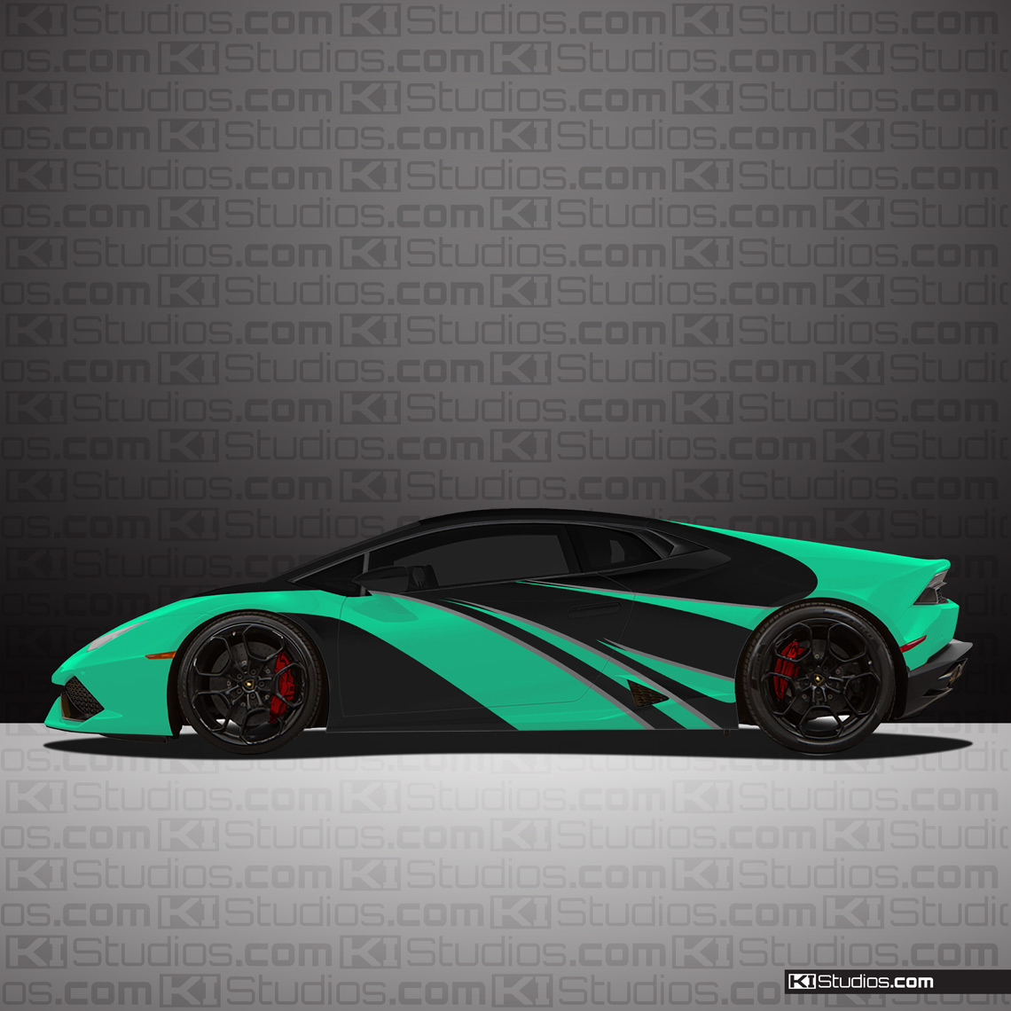 Lamborghini Huracan Elixir Car Wrap Mint Green