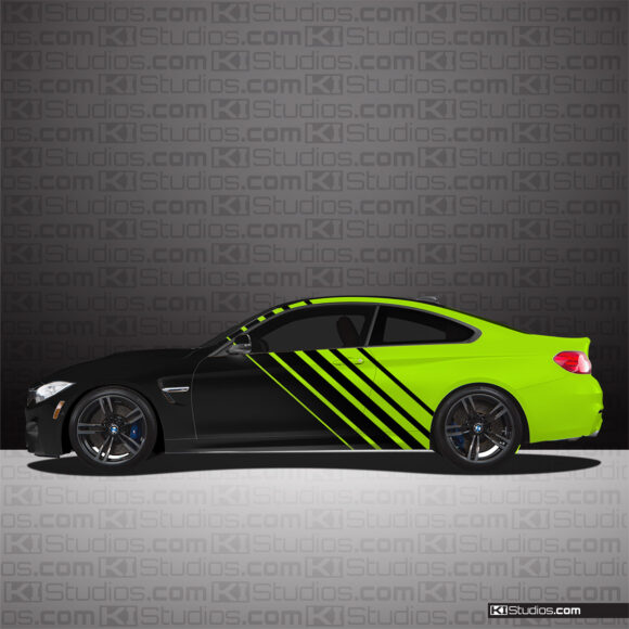 BMW M4 Custom Racing Livery - Contra Lime Green by KI Studios