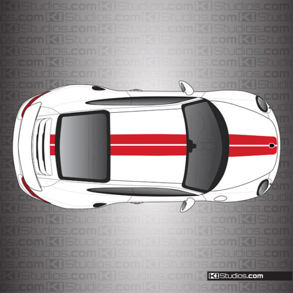 Porsche 991 Turbo Exclusive Series Stripes by KI Studios