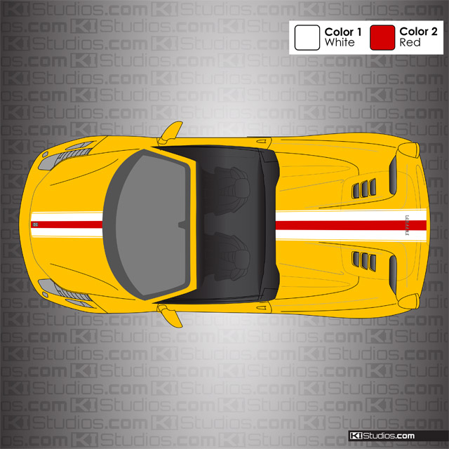 Ferrari 458 Spider Stripe Kit 006 Color Variation
