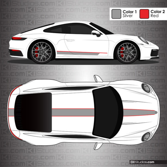Porsche 992 Carrera Stripe Kit 001