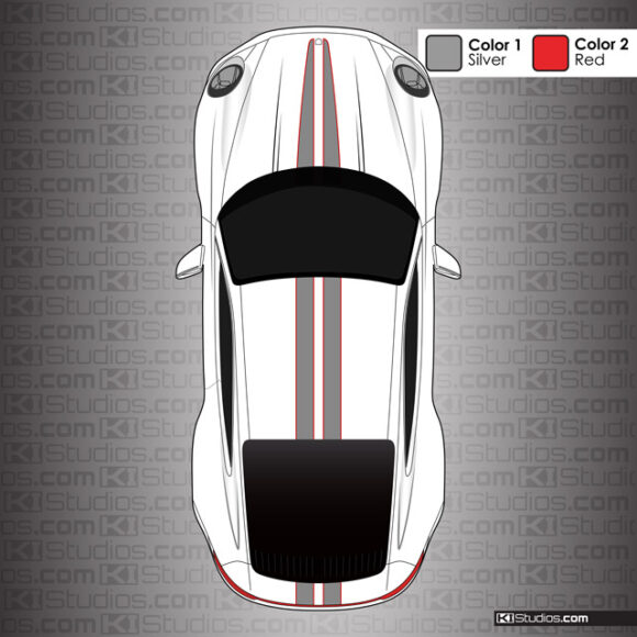 Porsche 992 Carrera Tapered Top Stripes Kit 008