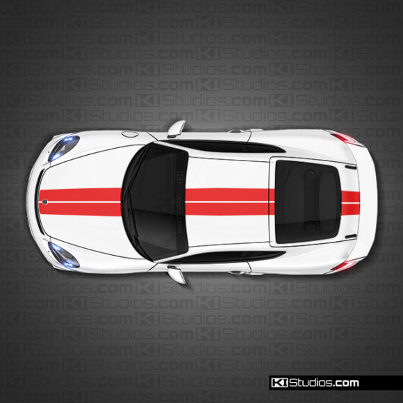 Porsche 718 GT4 Stripe kit 009