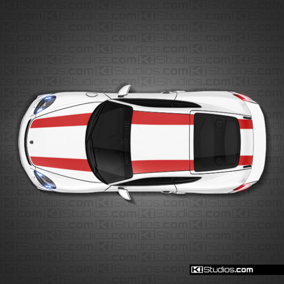 Porsche 718 GT4 Top Stripe kit 001