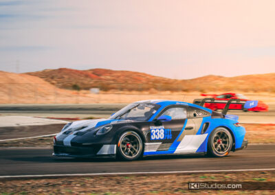 Voodoo Blue Porsche 992 GT3 Cup racing livery wrap