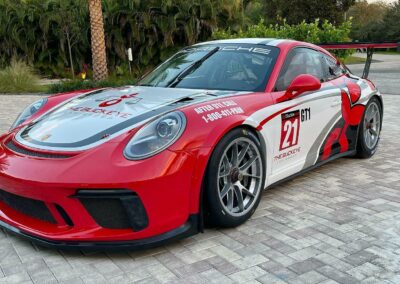 Red Porsche 991 GT3 Cup Racing Livery