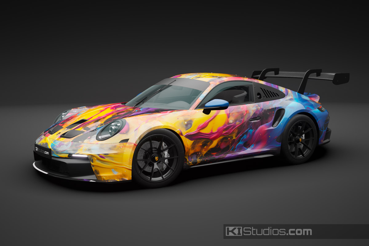 Porsche Racing Livery - Cosmic Sunrise