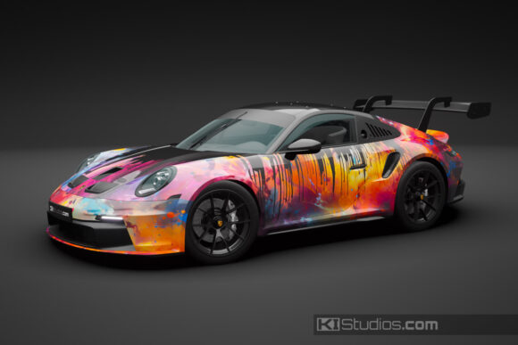 Porsche 911 Cup Printed Wrap - Dark Matter